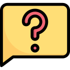 Bubble word question sign icon