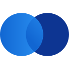 Mengendiagramm Differenzmenge rechts icon