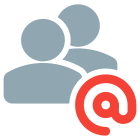 Multiple user with a group email address icon