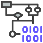 Flow Chart Binary icon