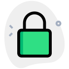 Private access padlock for safety and guard icon