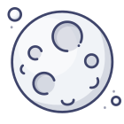 외부-달-우주-천문학-마이크로도트-프리미엄-마이크로도트-그래픽 icon