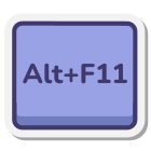 Alt+F11 键 icon