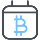 Kalender-Bitcoin icon