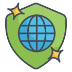 Global shield icon