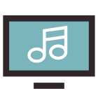 Clip musical icon