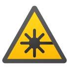 레이저 빔 위험 icon