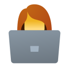 mujer-trabajando-con-una-laptop icon