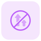 No overtaking allowed on a high speed road network icon