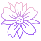 fleur-de-coquelic-externe-icongeek26-contour-gradient-icongeek26 icon