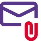 Email with attachment icon