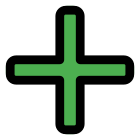 Emergency cross symbol for healthcare and safety icon