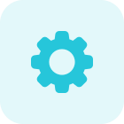 Tooth gear setting logo in computer operating system icon