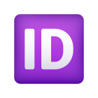 emoji de botão de identificação icon