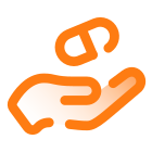 Hand With a Pill icon