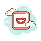 Bouche souriante icon