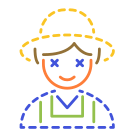 농부 남성 icon