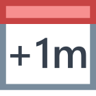 Plus 1 Monat icon