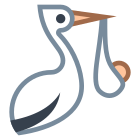 Cigüeña con paquete icon