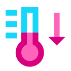 Thermometer unten icon