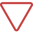 Vorfahrt beachten icon