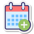 Calendario más icon