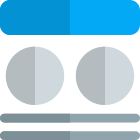 Annual compare chart of financial information icon