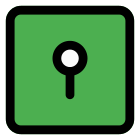 Lock encryption keyhole symbol for digital login icon