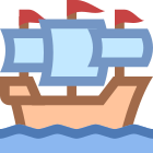 Großes Segelschiff icon