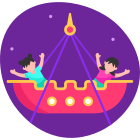 12-viking ride icon