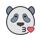 Beijinho panda icon