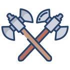 Double Edged Axe Crossed icon