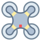 vue de dessous du drone icon