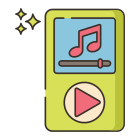 player-mp3-externo-verão-viagem-flaticons-lineal-color-flat-icons icon