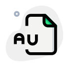 The Au file format is a simple audio file format introduced by Sun Microsystems icon