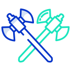 Double Edged Axe Crossed icon