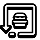 Fast Food Drive à travers icon