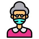 Old Woman in Mask icon