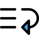 Descend sorting arrow list arrangement prioritize button icon