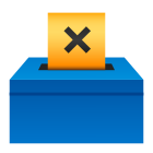 Wahlurne-mit-Stimmzettel icon