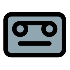 Audio tape with less bitrate recording and outdated system icon