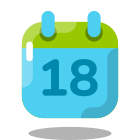 Calendário 18 icon