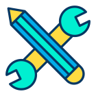 Pencil and Wrench icon