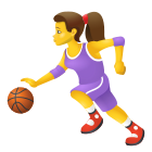 Frau-hüpfender-Ball icon