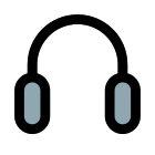 Standard quality headphones for gaming experience device icon