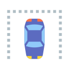 terrain de stationnement icon