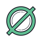 Null-Symbol icon