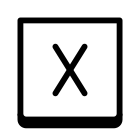 X-Koordinate icon