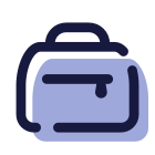 Visão traseira da bolsa icon