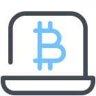 Laptop-Bitcoin icon